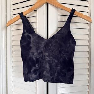 lululemon athletica Black Tie-Dye align tank